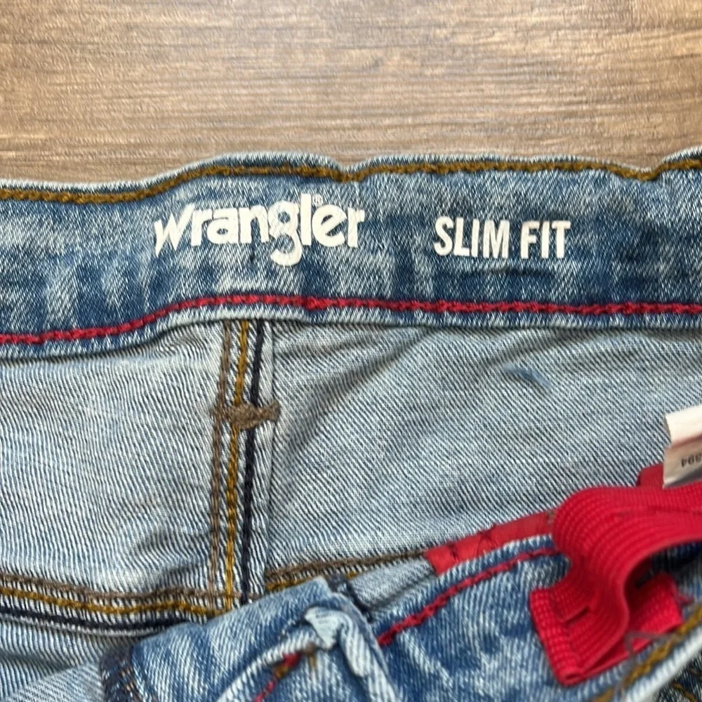 Wrangler Girls Faded Washed Denim Slim Fit Jeans size 16